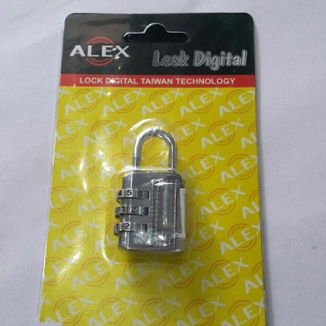 Ổ Khóa 3 Số Vali Màu Alex