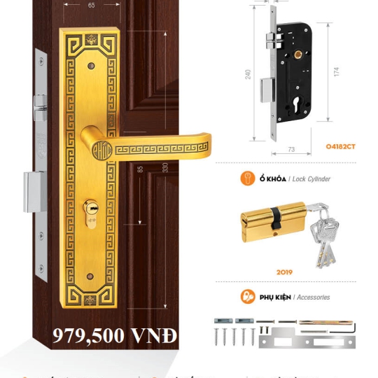 Bộ Khóa Cửa Chính Việt Tiệp (có nhiều mẫu)