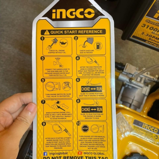 Máy Xịt Rửa Xăng GHPW1803 INGCO