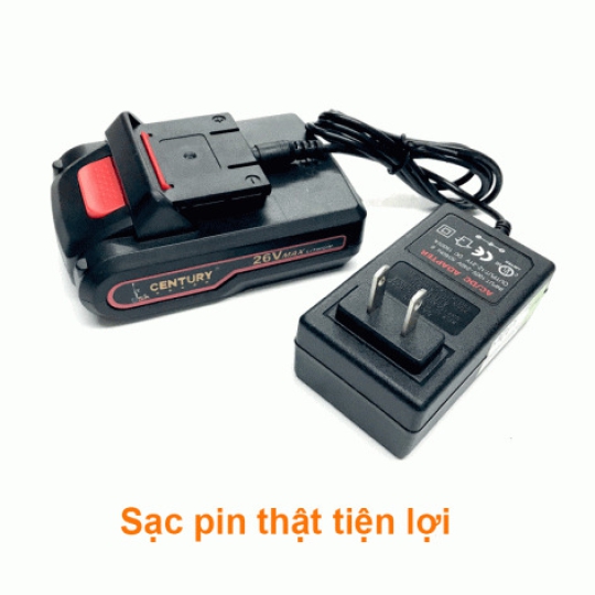 Bộ Máy Khoan Pin 26V 2 Cấp Độ Lực CENTURY
