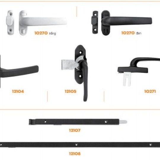 Bộ Khóa Cửa Và Phụ KIện Nhôm Kính Việt Tiệp (có nhiều mẫu)