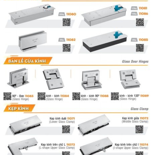 Bộ Khóa Cửa Và Phụ KIện Nhôm Kính Việt Tiệp (có nhiều mẫu)
