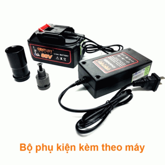 Bộ Súng Mở Tuýp 1/2 Dùng Pin 88V CENTURY