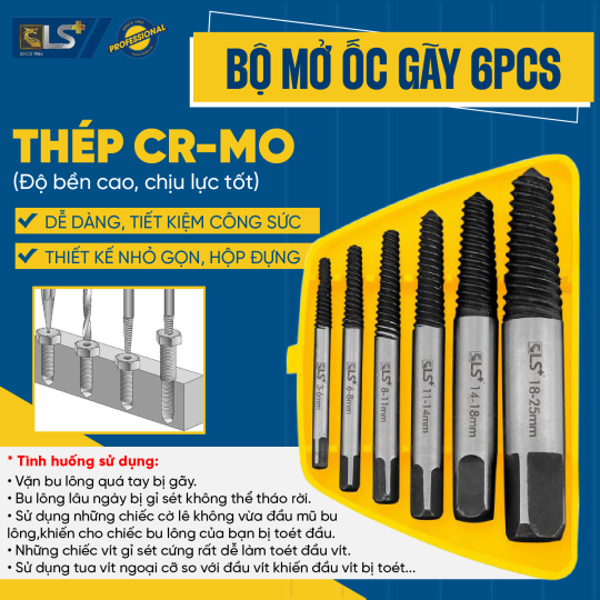 Bộ Mở Ốc Gãy LS+