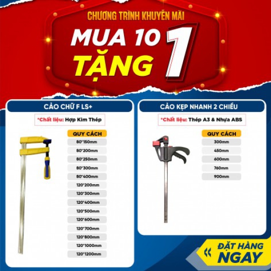 Cảo Chữ F, Cảo Kẹp Nhanh LS