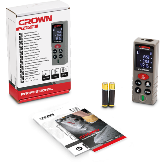 Máy Đo Khoảng Cách Laser 40M CT44028 CROWN
