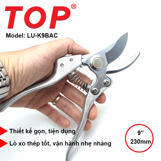 Kéo Cắt Cành 9” Cao Cấp Lưỡi SK5 TOP