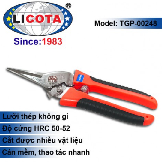 Kéo Cắt Cành Nhọn Kiểu Anh LICOTA