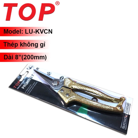 Kéo Cắt Thanh Long 8” Cán Vảy Cá Màu Vàng TOP