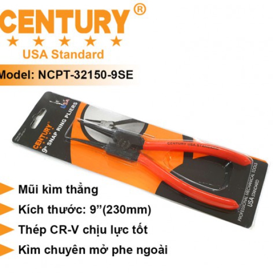 Kìm Phe Ngoài Mũi Thẳng Cán Cam CENTURY