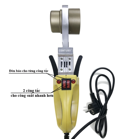 Máy Hàn Ống Nước Nóng Lạnh (PPR) D63 CENTURY