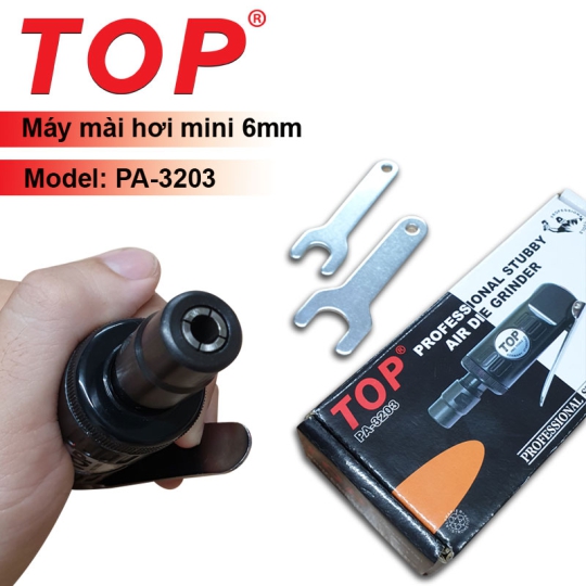 Máy Mài Mini Bằng Khí Nén 6mm 24.000 Vòng/Phút (Đen) TOP