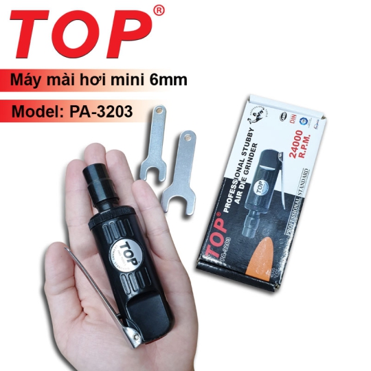 Máy Mài Mini Bằng Khí Nén 6mm 24.000 Vòng/Phút (Đen) TOP
