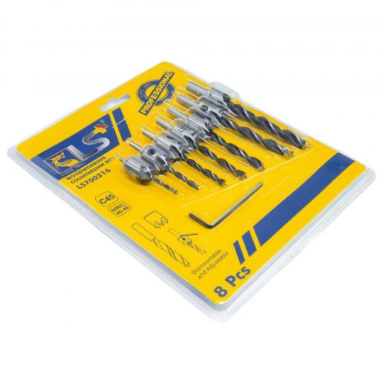 Mũi Khoét Gỗ Bộ 8pcs LS+