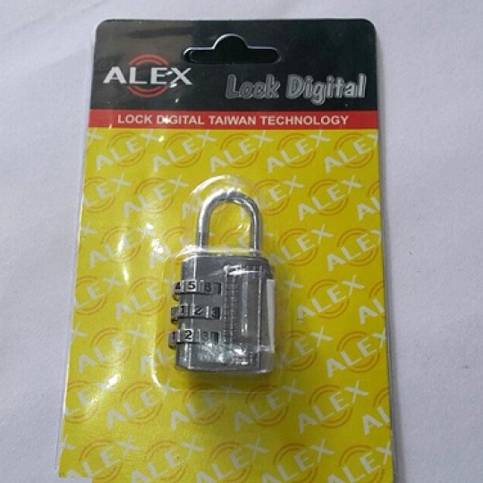 Ổ Khóa 3 Số Vali Màu Alex