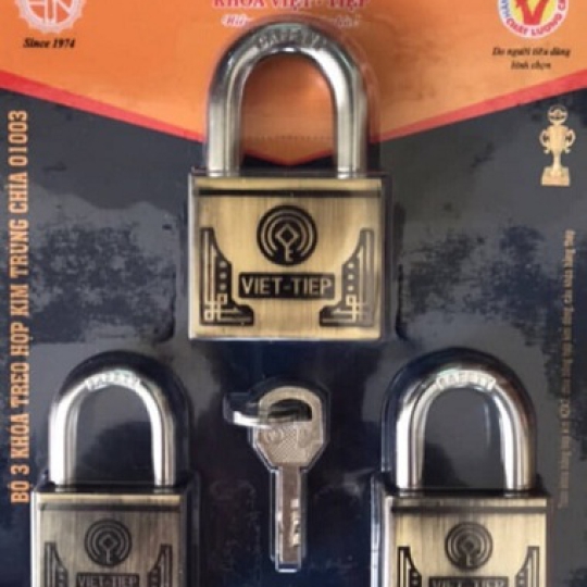 Bộ 3 Ổ Khóa Việt Tiệp 4P 5P 6P 01003