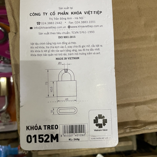 Ổ Khóa Việt Tiệp Thau