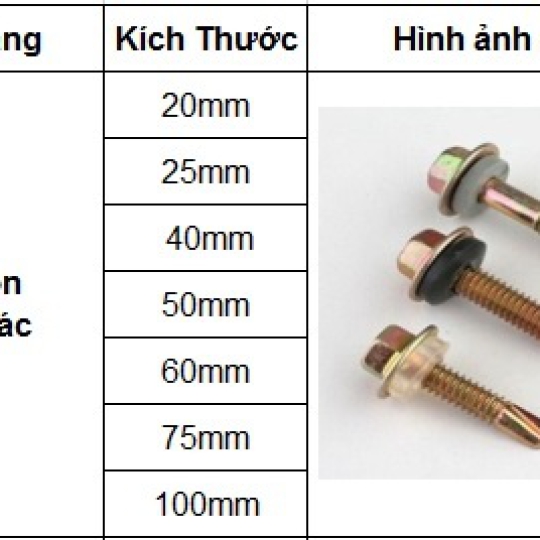 VÍT TÔN BẮN SẮT
